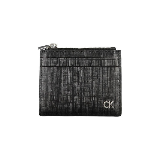Calvin Klein Schwarze Lederbrieftasche