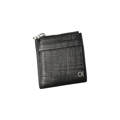 Calvin Klein Schwarze Lederbrieftasche