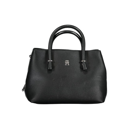 Tommy Hilfiger – Schwarze Polyethylen-Handtasche