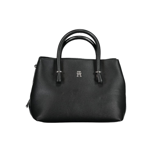 Tommy Hilfiger – Schwarze Polyethylen-Handtasche