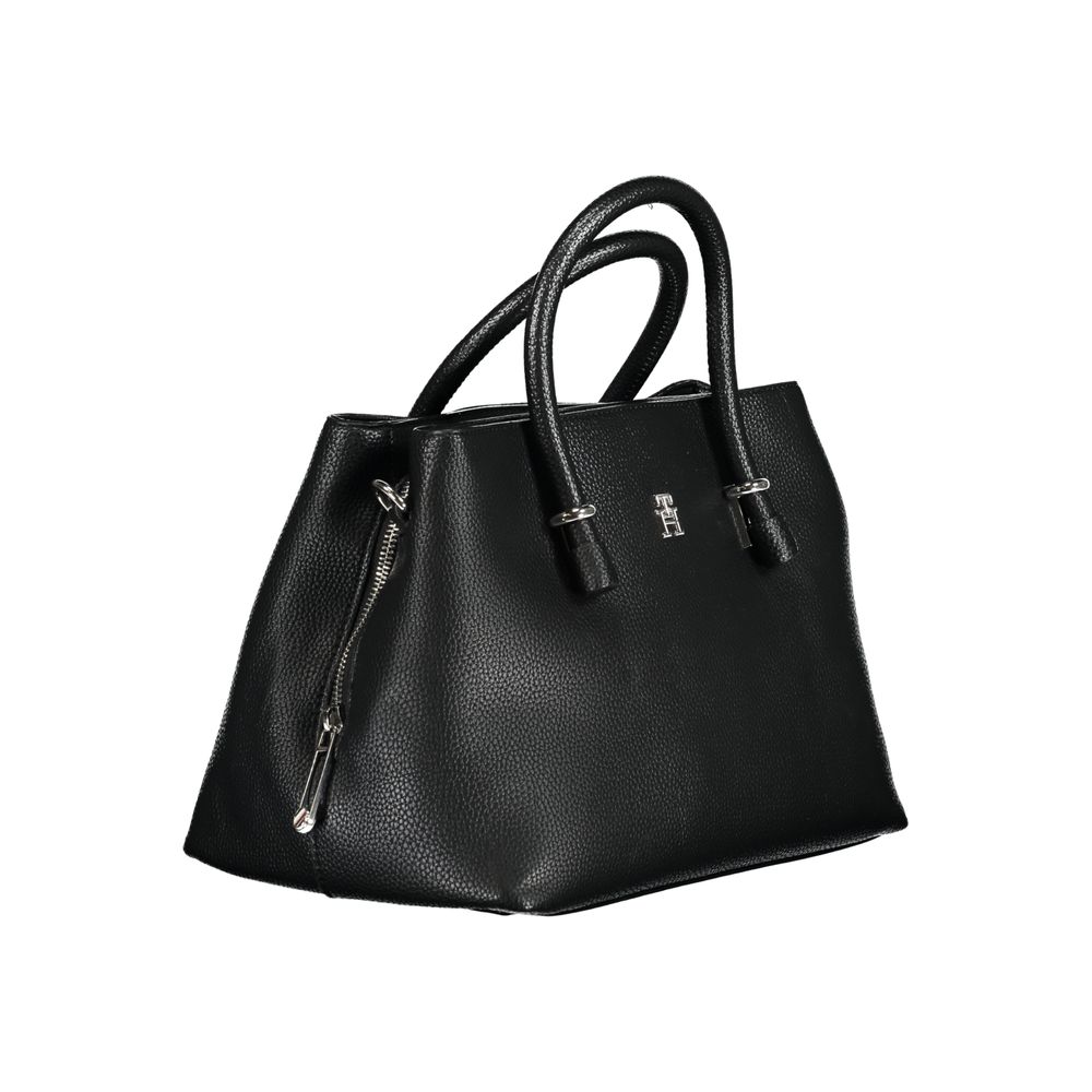 Tommy Hilfiger – Schwarze Polyethylen-Handtasche
