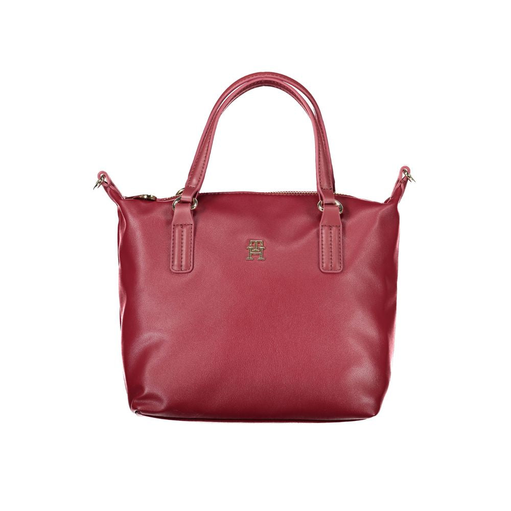 Tommy Hilfiger – Rote Polyester-Handtasche