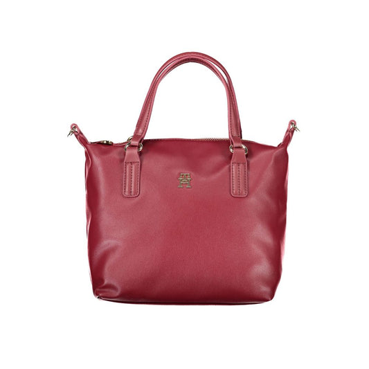 Tommy Hilfiger – Rote Polyester-Handtasche