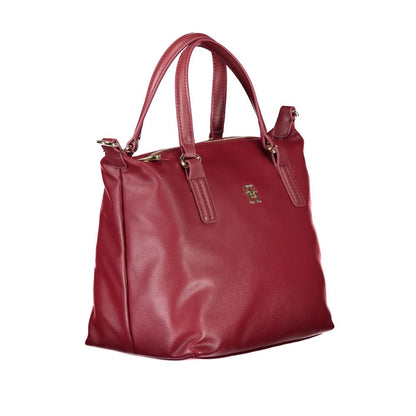 Tommy Hilfiger – Rote Polyester-Handtasche