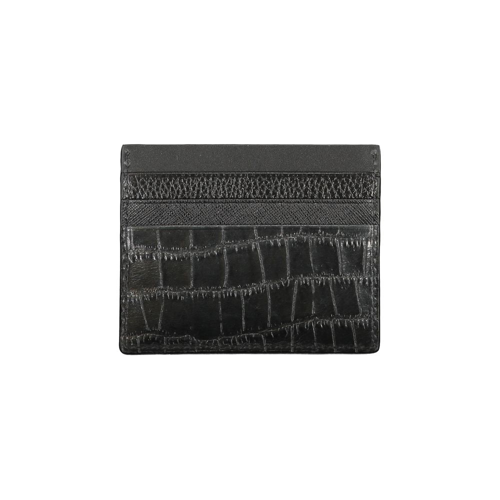 Tommy Hilfiger – Schwarze Lederbrieftasche