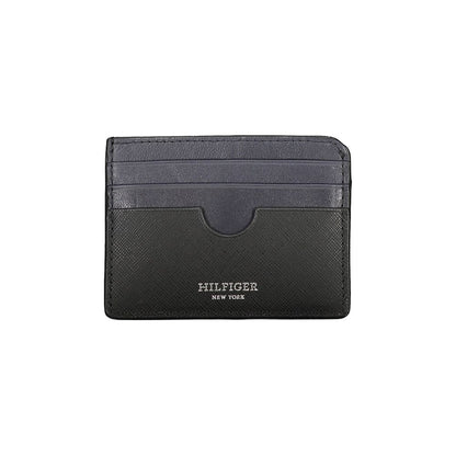 Tommy Hilfiger – Schwarze Lederbrieftasche