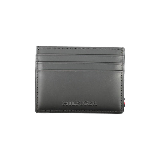 Tommy Hilfiger – Schwarze Lederbrieftasche