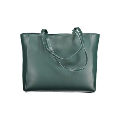Mario Valentino Grüne Polyethylen-Handtasche