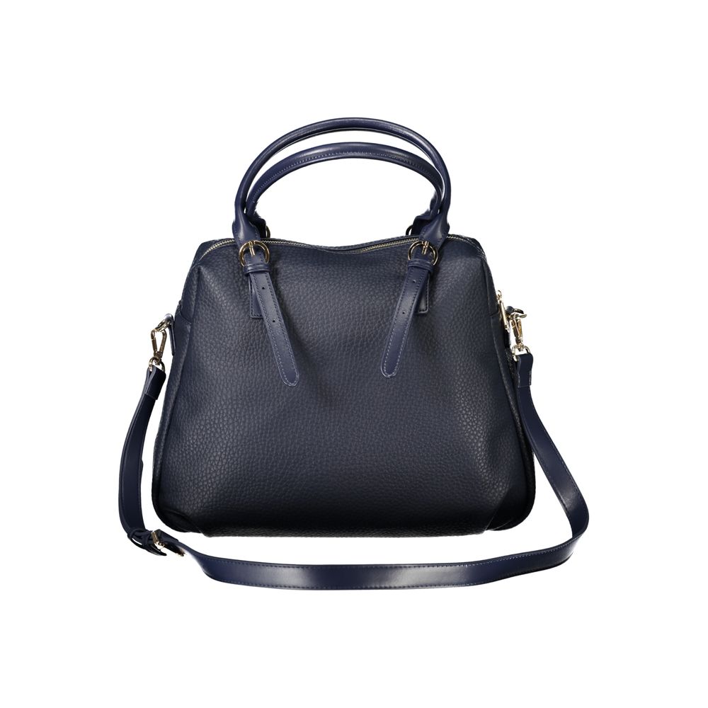 Mario Valentino Blaue Polyethylen-Handtasche