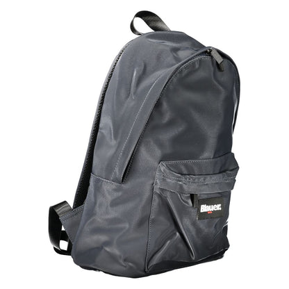 Blauer blauer Polyester-Rucksack