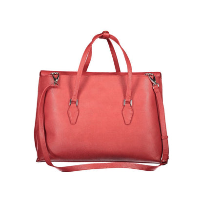 Mario Valentino Rote Polyethylen-Handtasche