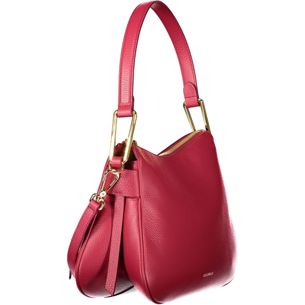 Coccinelle Rote Lederhandtasche