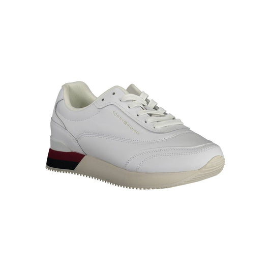Tommy Hilfiger – Weiße Polyester-Sneaker