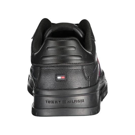 Tommy Hilfiger – Schwarze Polyester-Sneaker