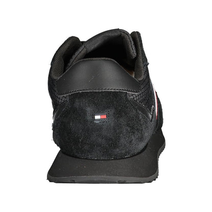 Tommy Hilfiger – Schwarze Polyester-Sneaker