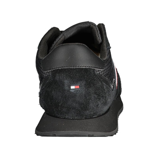 Tommy Hilfiger – Schwarze Polyester-Sneaker
