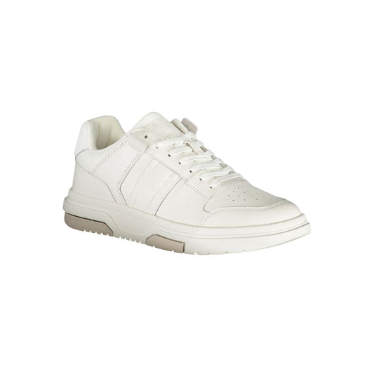 Tommy Hilfiger – Weiße Polyester-Sneaker