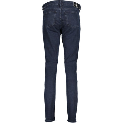 Calvin Klein Damen Skinny Jeans aus Baumwolle, Blau