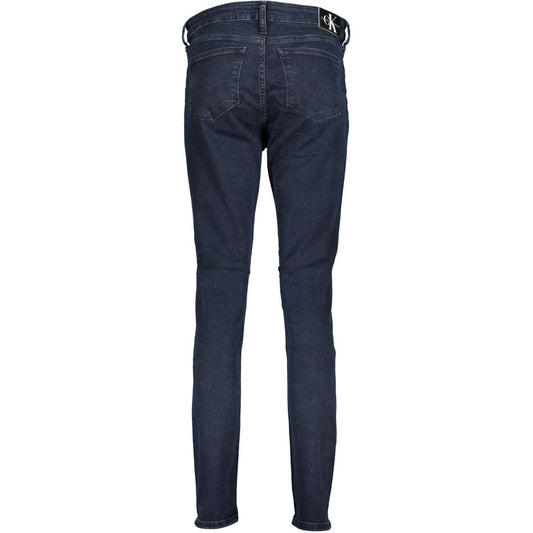 Calvin Klein Damen Skinny Jeans aus Baumwolle, Blau