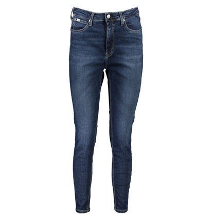 Calvin Klein Damen Skinny Ankle Jeans aus blauer Baumwolle