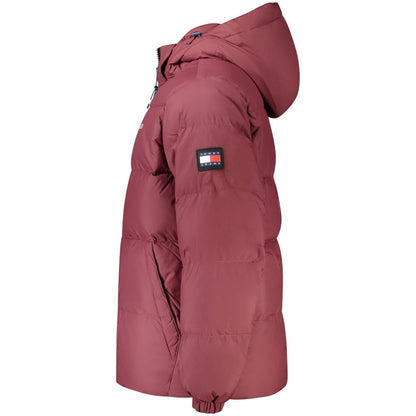 Tommy Hilfiger – Rote Herrenjacke aus recyceltem Polyester