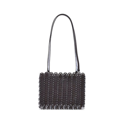 Rabanne Schwarze Lammschultertasche Ovis Aries Aries