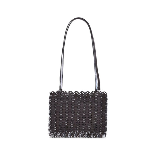 Rabanne Schwarze Lammschultertasche Ovis Aries Aries