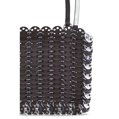 Rabanne Schwarze Lammschultertasche Ovis Aries Aries