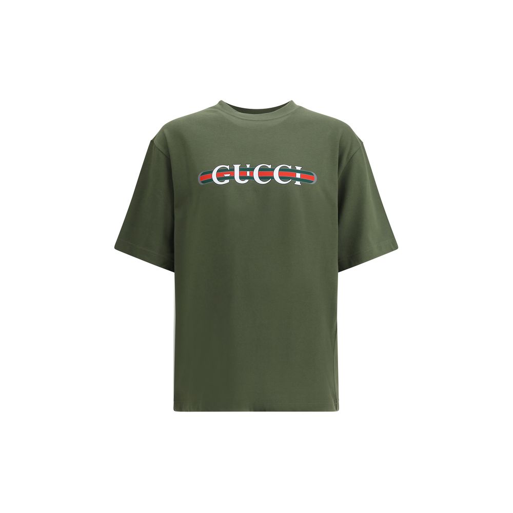 T-Shirt mit Gucci-Logo