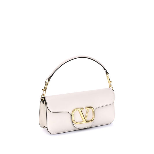 Valentino Garavani Schultertasche aus weißem Kalbsleder (Bos Taurus)