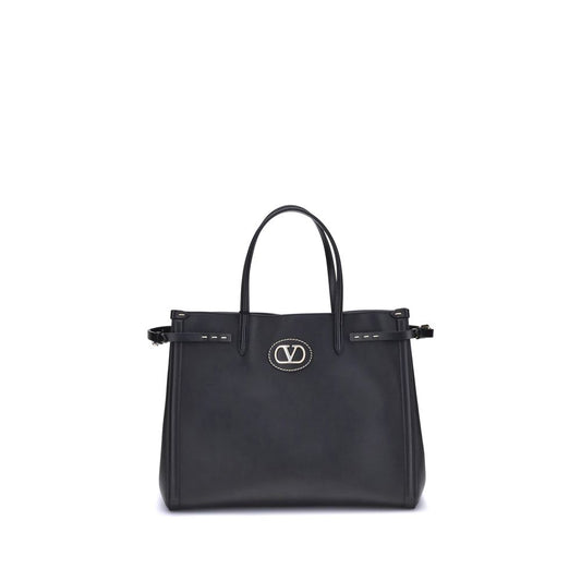 Valentino Garavani Schultertasche aus schwarzem Kalbsleder (Bos Taurus)
