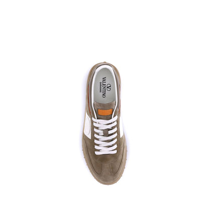 Valentino Garavani Braune Kalbsleder Bos Taurus Chunky Sneakers