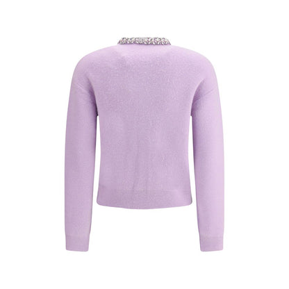 Self-Portrait Cardigan aus Viskose in Lila