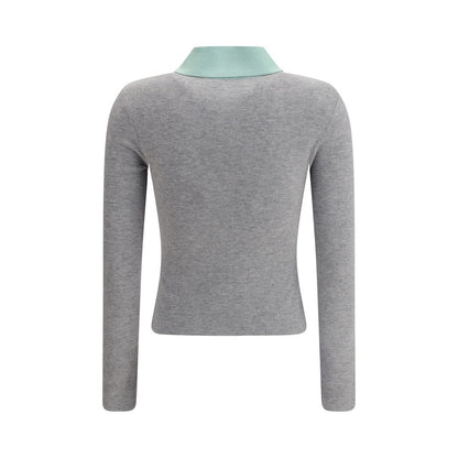 Cardigan aus grauer Merinowolle von Self-Portrait