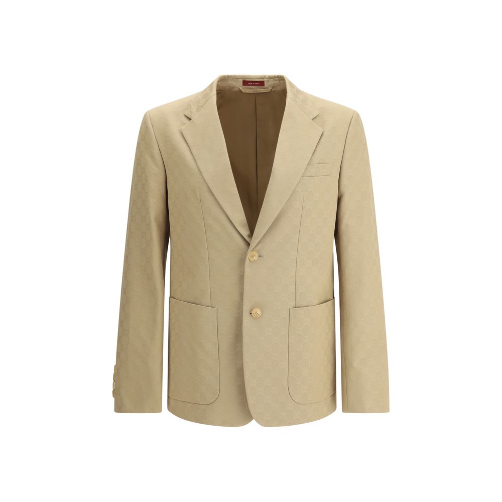 Gucci Blazer aus beiger Baumwolle