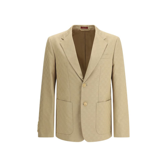 Gucci Blazer aus beiger Baumwolle