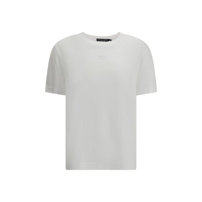 Dolce &amp; Gabbana Weißes Baumwoll-T-Shirt