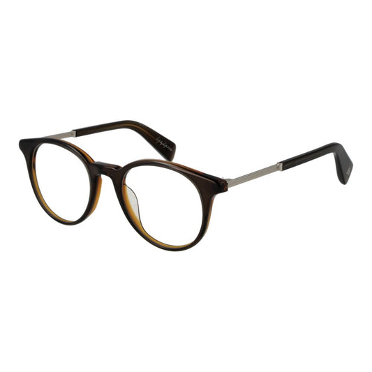 Yohji Yamamoto Braune Kunststoffbrille (Gestell)