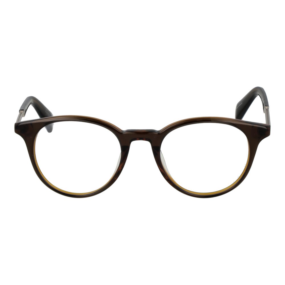 Yohji Yamamoto Braune Kunststoffbrille (Gestell)