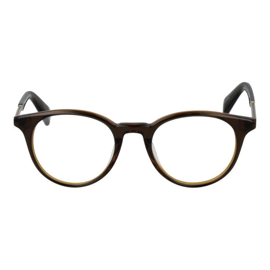 Yohji Yamamoto Braune Kunststoffbrille (Gestell)
