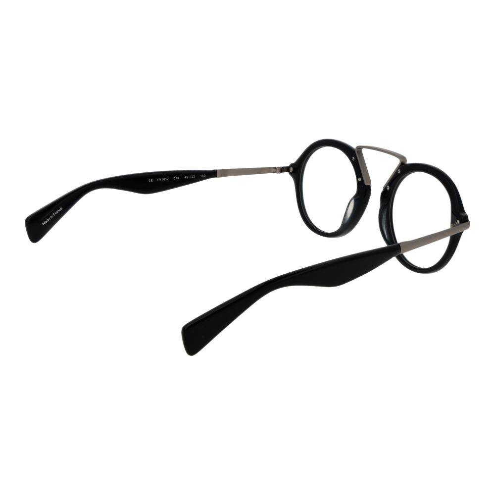Yohji Yamamoto Schwarze Kunststoffbrille (Gestell)