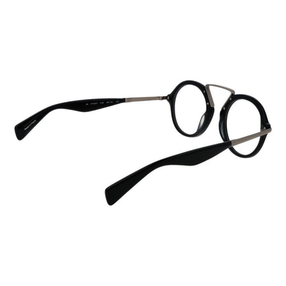 Yohji Yamamoto Schwarze Kunststoffbrille (Gestell)