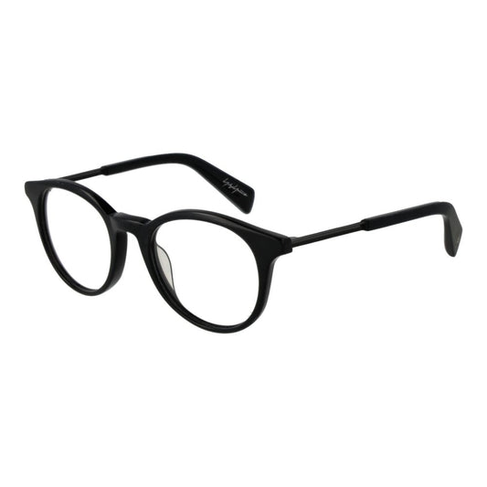 Yohji Yamamoto Schwarze Kunststoffbrille (Gestell)