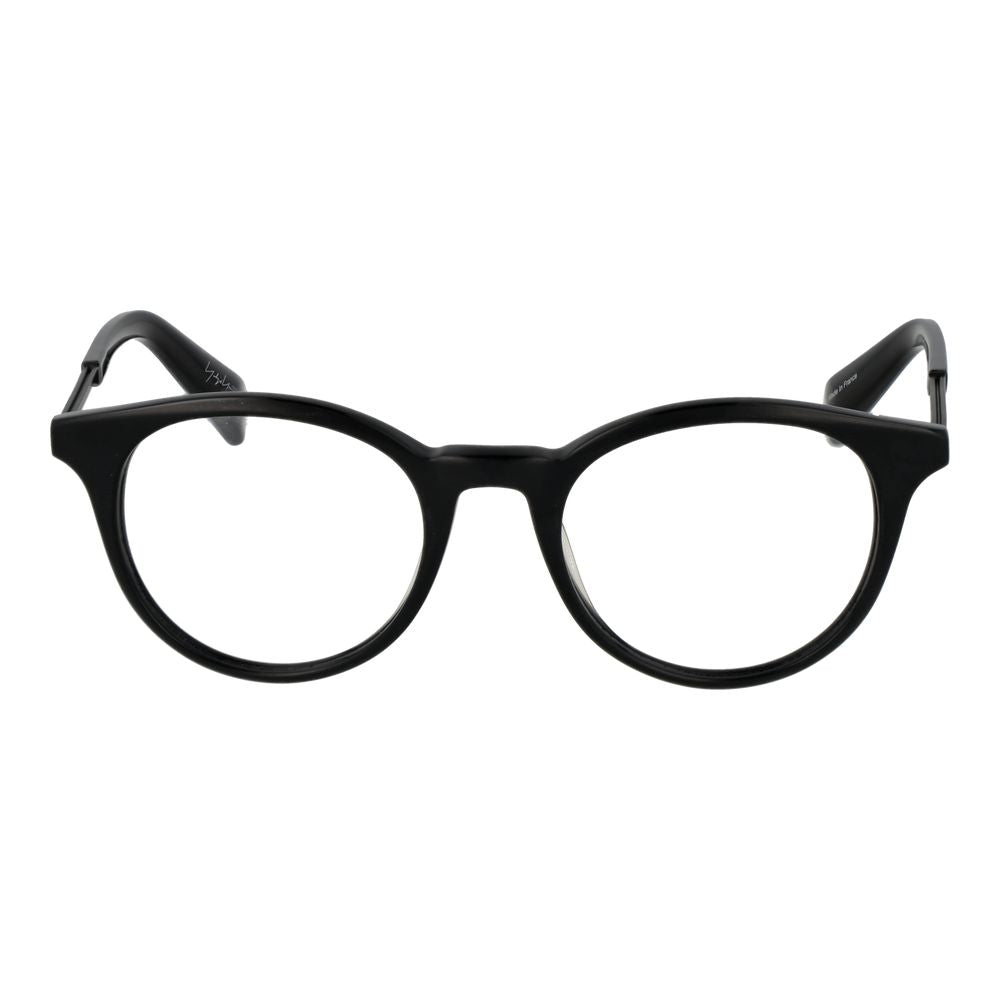 Yohji Yamamoto Schwarze Kunststoffbrille (Gestell)