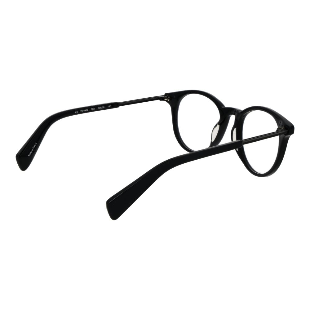 Yohji Yamamoto Schwarze Kunststoffbrille (Gestell)