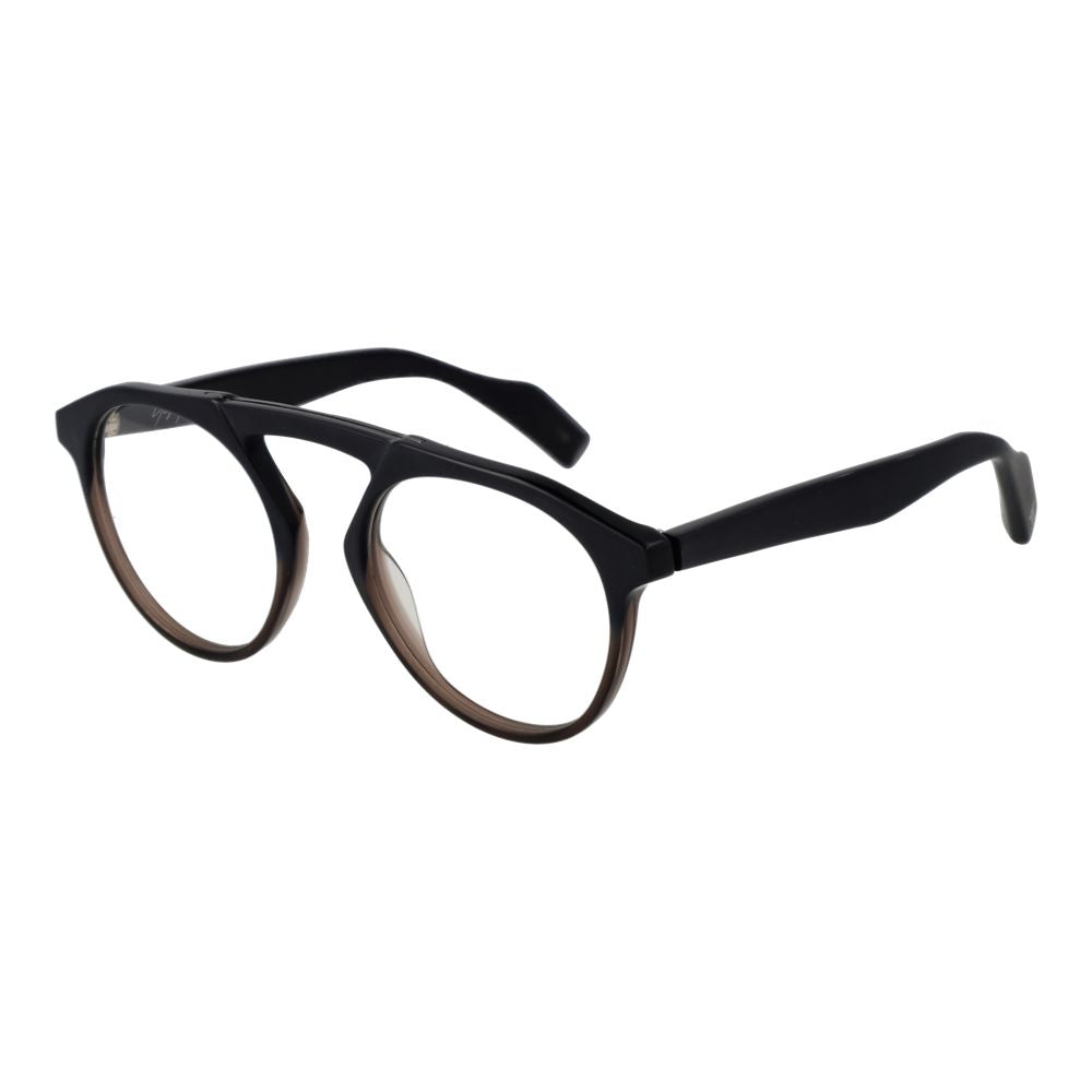 Yohji Yamamoto Schwarze Kunststoffbrille (Gestell)