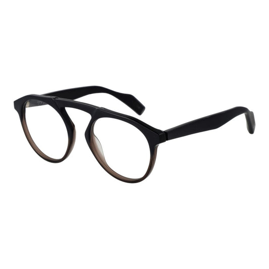 Yohji Yamamoto Schwarze Kunststoffbrille (Gestell)