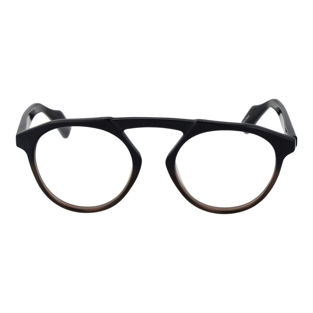 Yohji Yamamoto Schwarze Kunststoffbrille (Gestell)