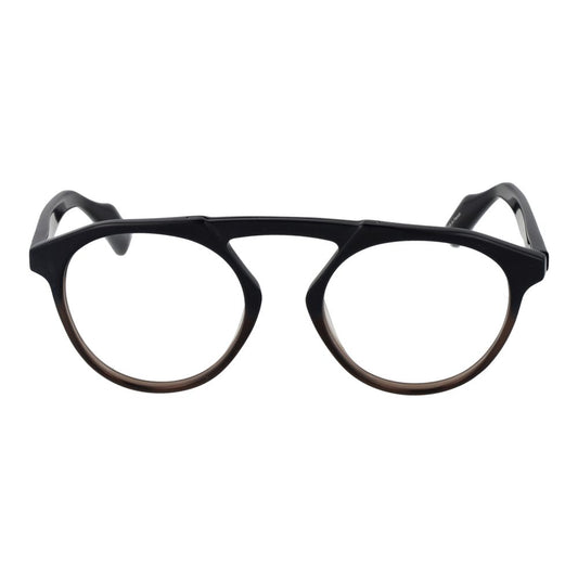 Yohji Yamamoto Schwarze Kunststoffbrille (Gestell)