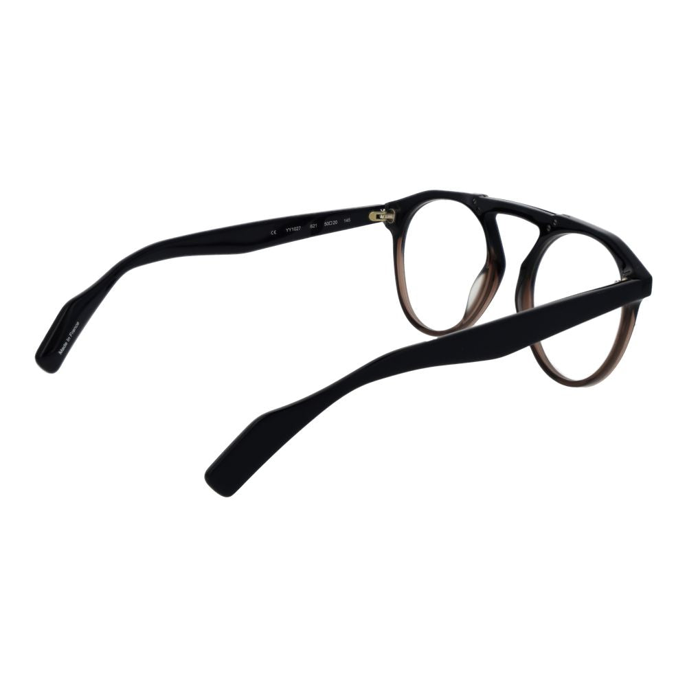 Yohji Yamamoto Schwarze Kunststoffbrille (Gestell)